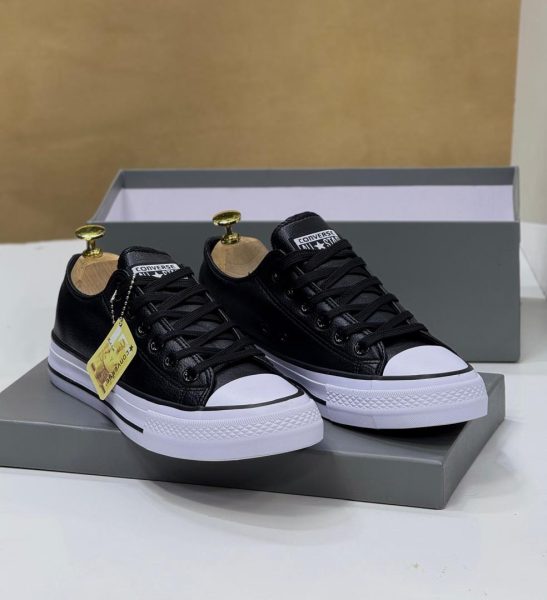 Leather converse